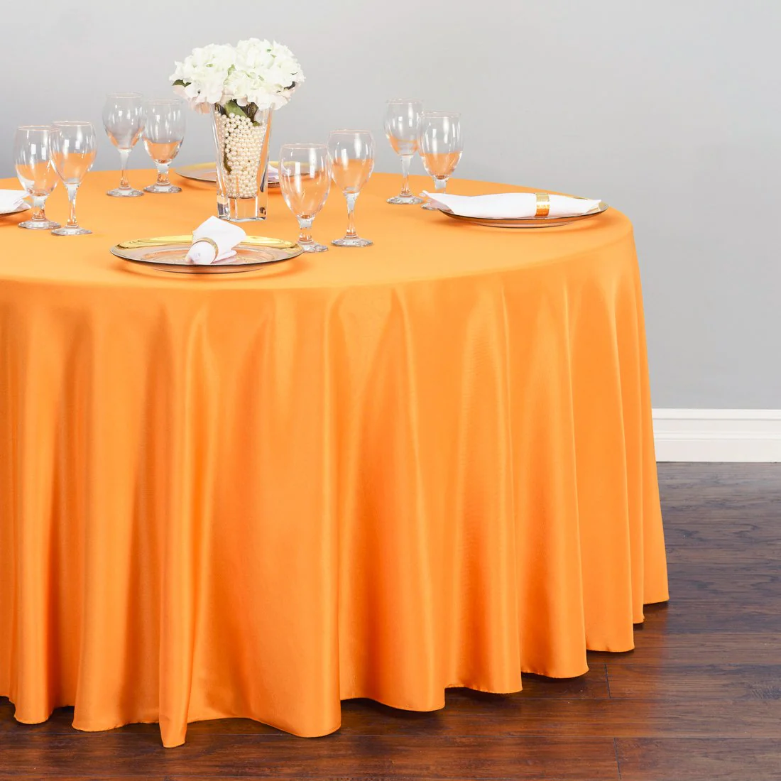 108 in. Round Polyester Tablecloth (20 Colors) - Image 5
