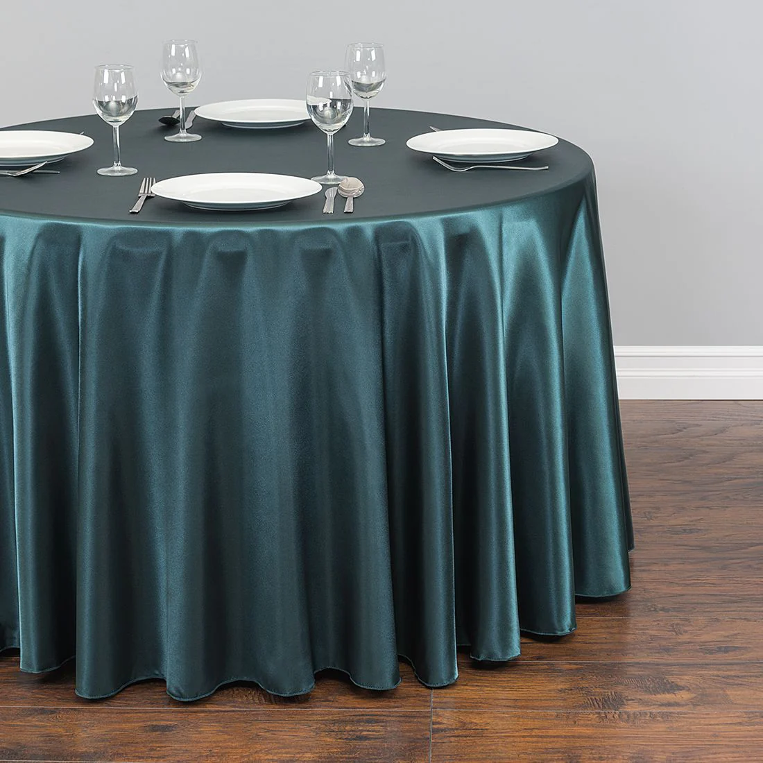 108 in. Round Satin Tablecloth (14 Colors) - Image 4