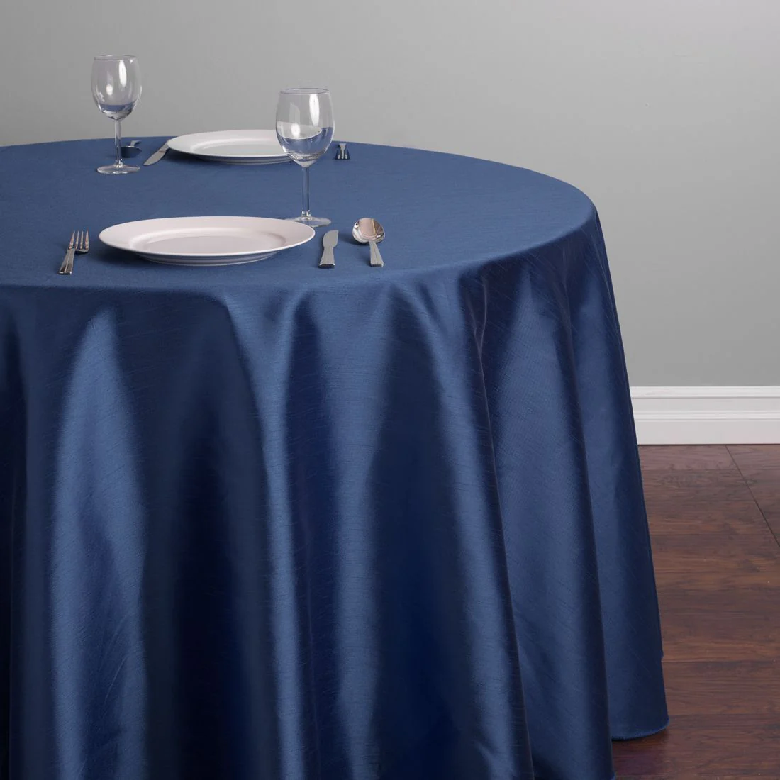 108 in. Round Shantung Silk Tablecloth (8 Colors) - Image 12