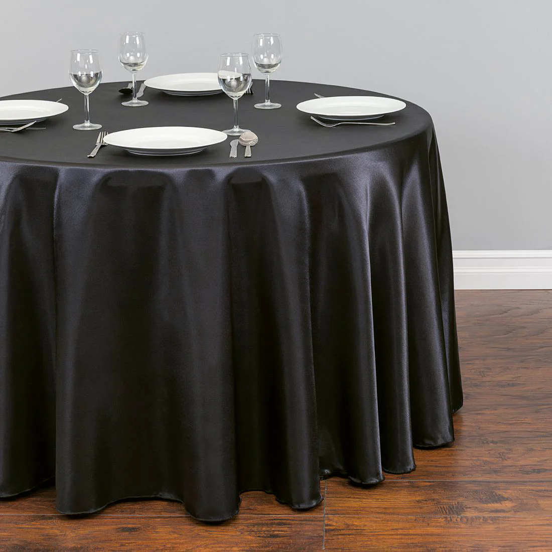 120 in. Round Satin Tablecloth (14 Colors) - Image 12