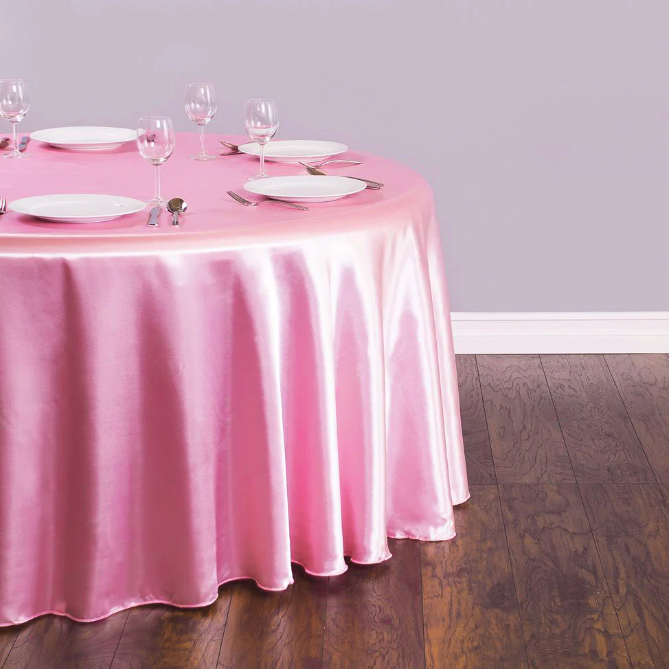 120 in. Round Satin Tablecloth (14 Colors) - Image 8