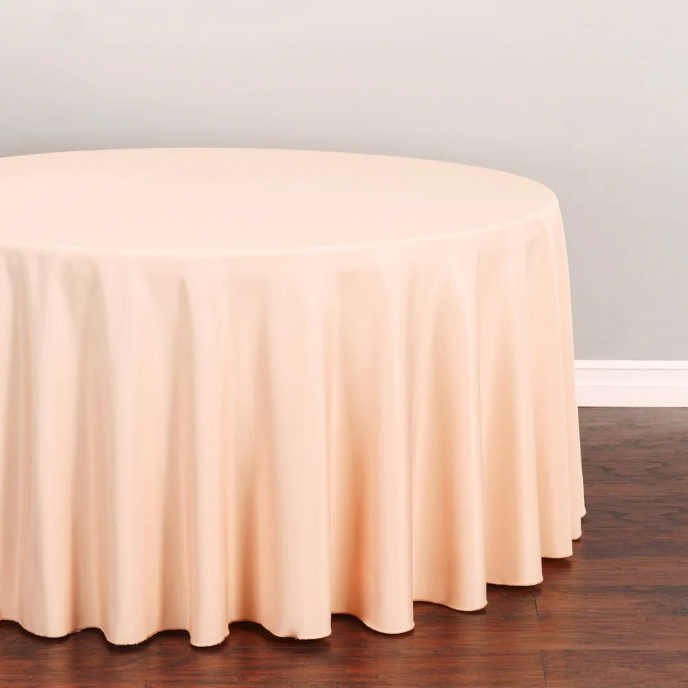 120 In. Round Polyester Tablecloth (20 Colors) - Image 53