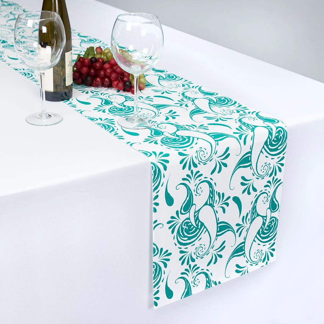 13 X 90 in. Paisley Cotton Table Runner (11 Colors) - Image 10