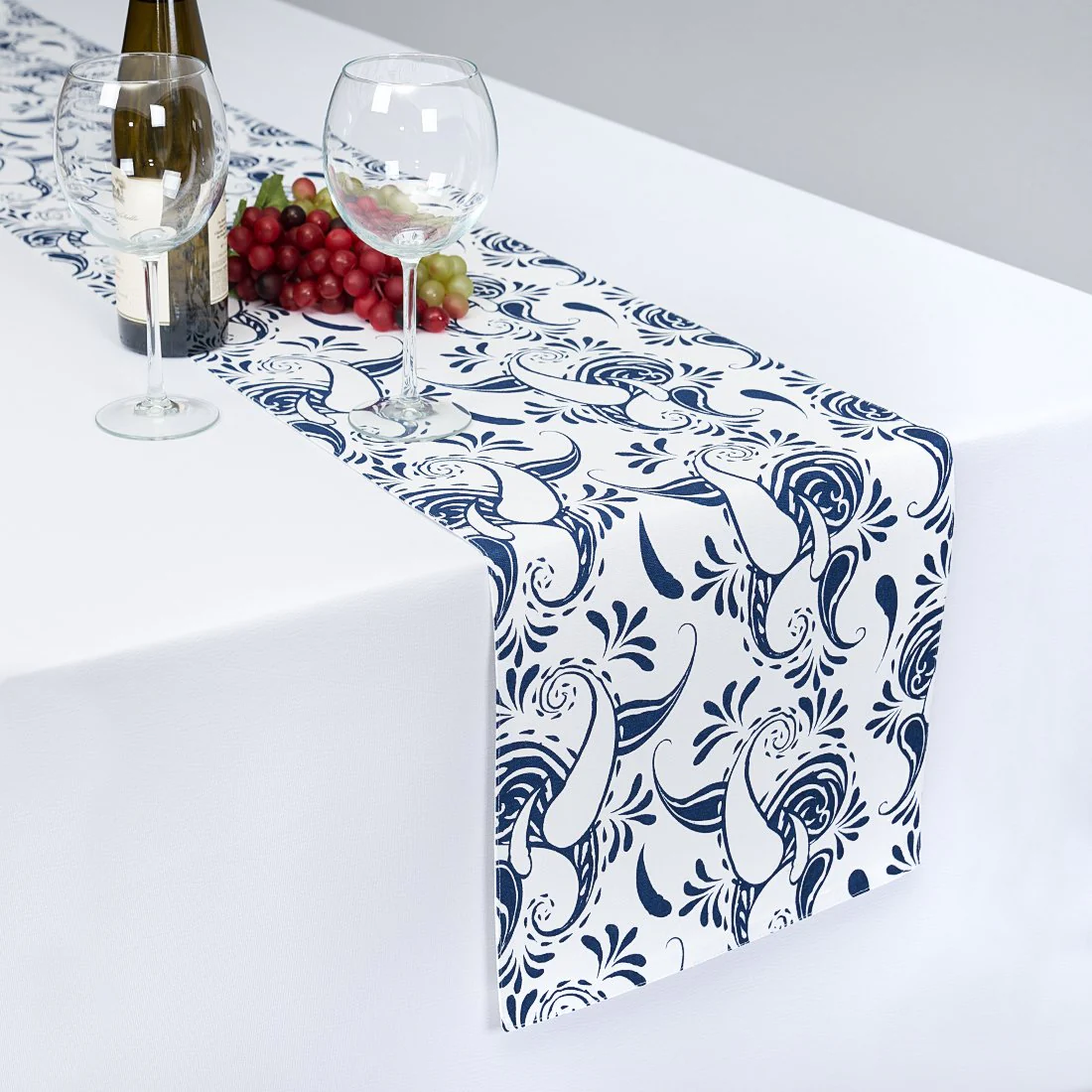 13 X 90 in. Paisley Cotton Table Runner (11 Colors) - Image 11
