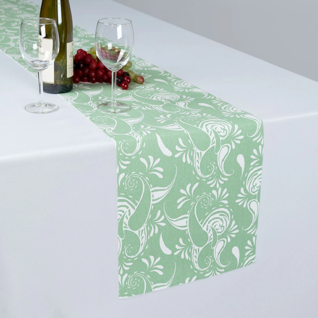 13 X 90 in. Paisley Cotton Table Runner (11 Colors) - Image 4