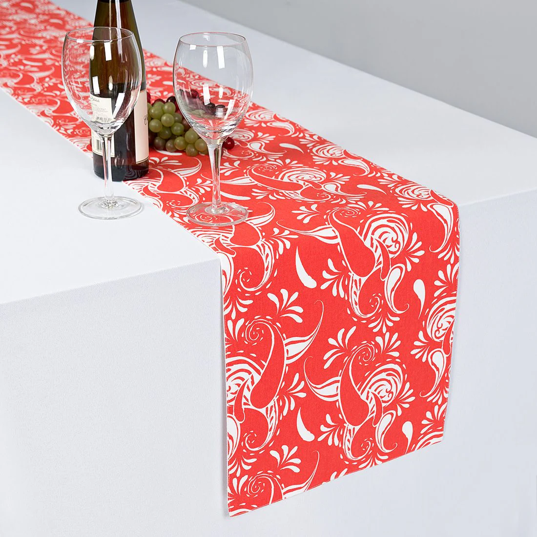 13 X 90 in. Paisley Cotton Table Runner (11 Colors) - Image 5