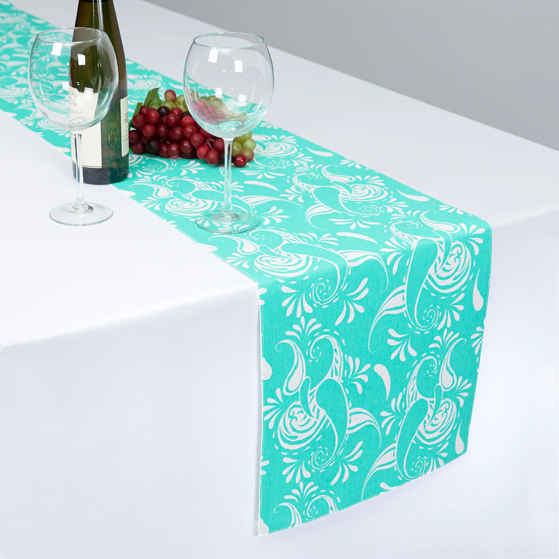 13 X 90 in. Paisley Cotton Table Runner (11 Colors) - Image 6