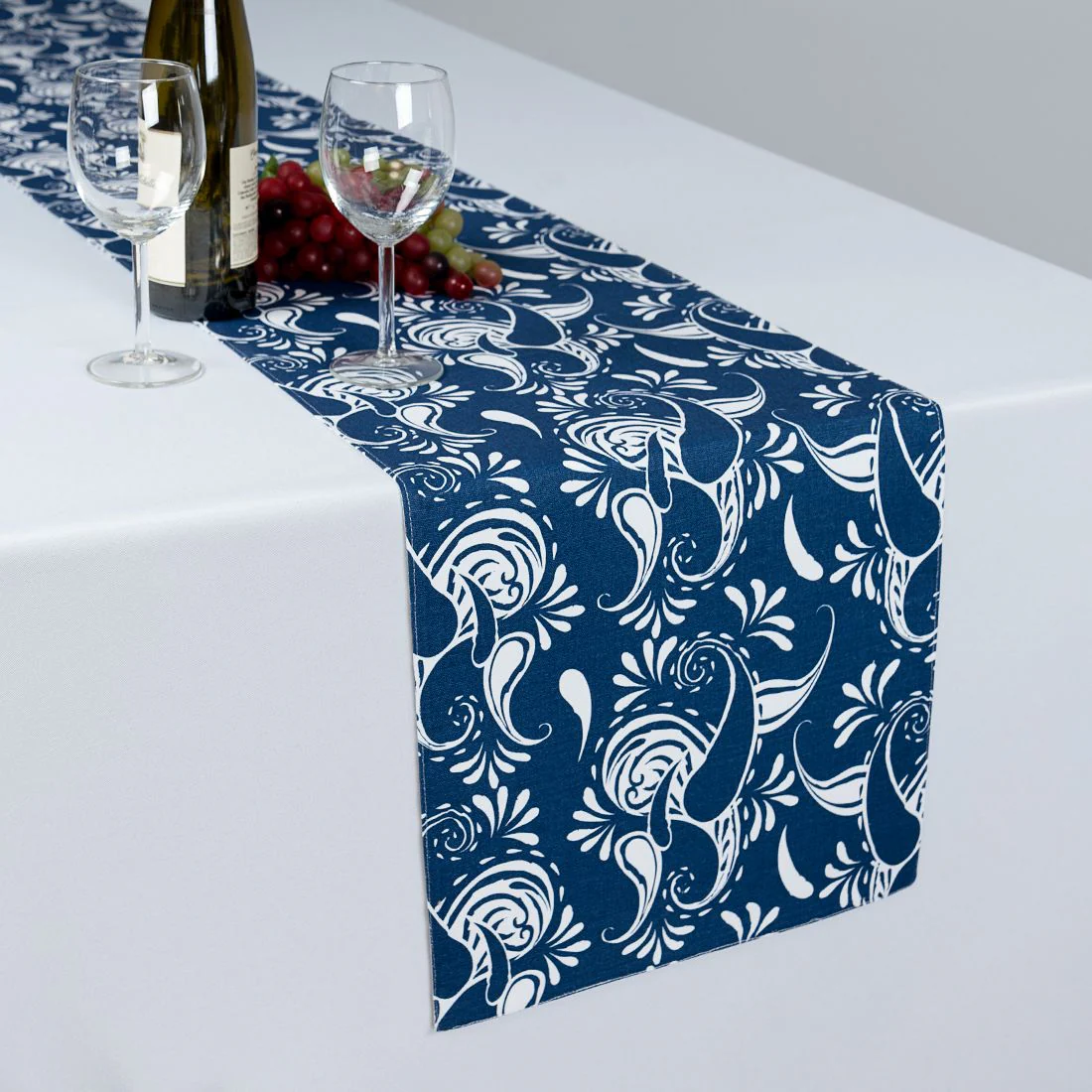 13 X 90 in. Paisley Cotton Table Runner (11 Colors) - Image 7