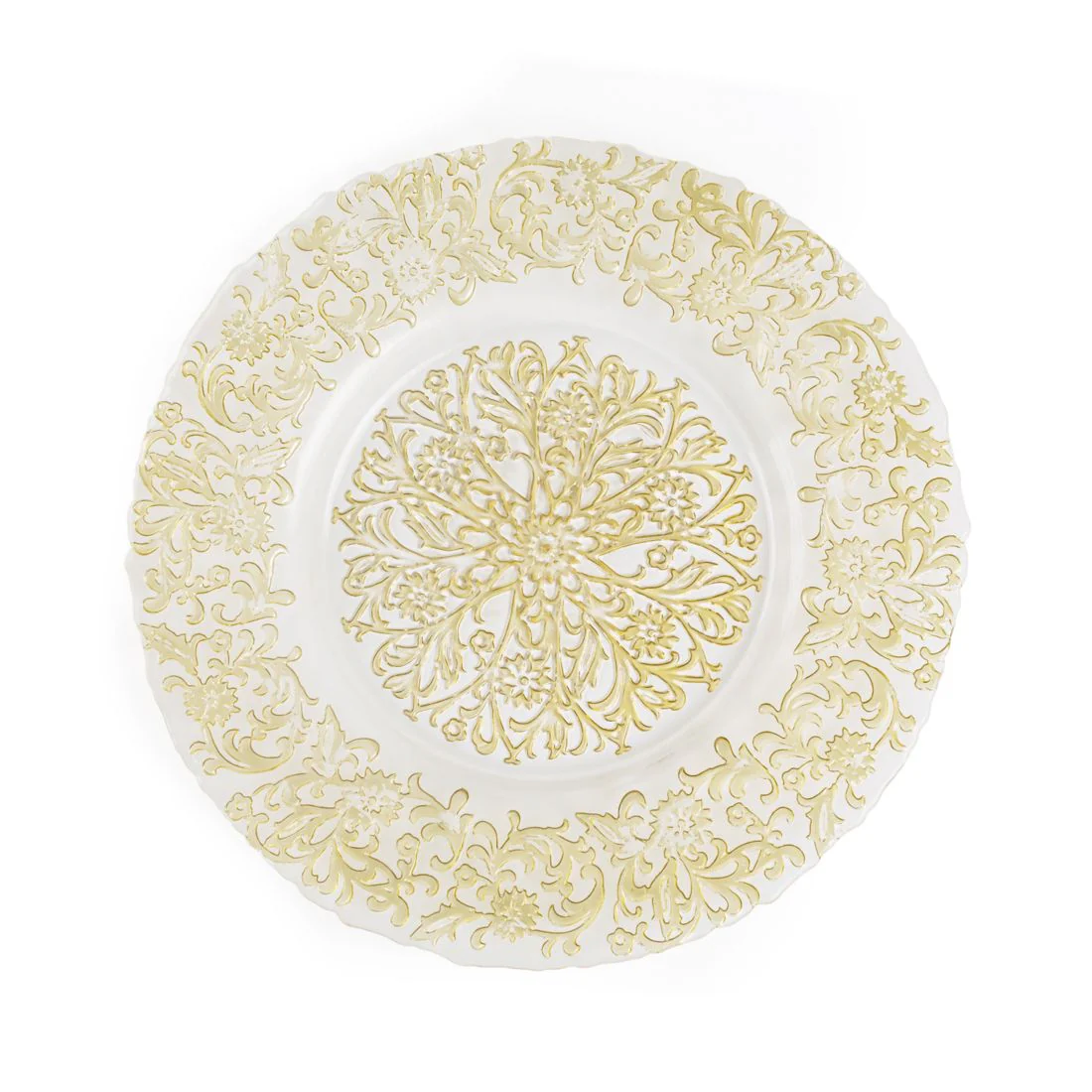 Baroque Glass Charger Plate 4/Pack (2 Colors) - Image 7