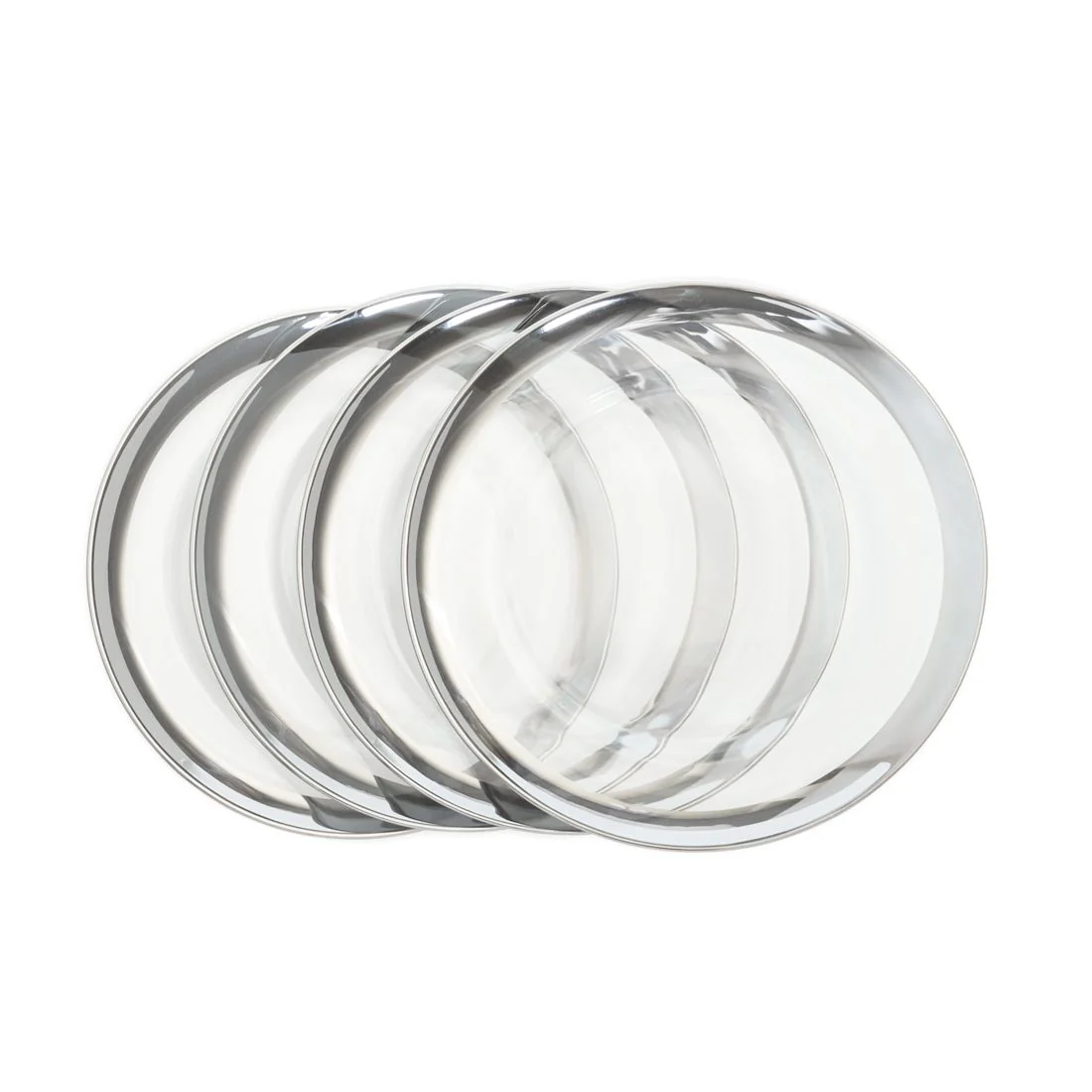 Band Clear Glass Charger Plate 4/Pack (2 Colors) - Image 3