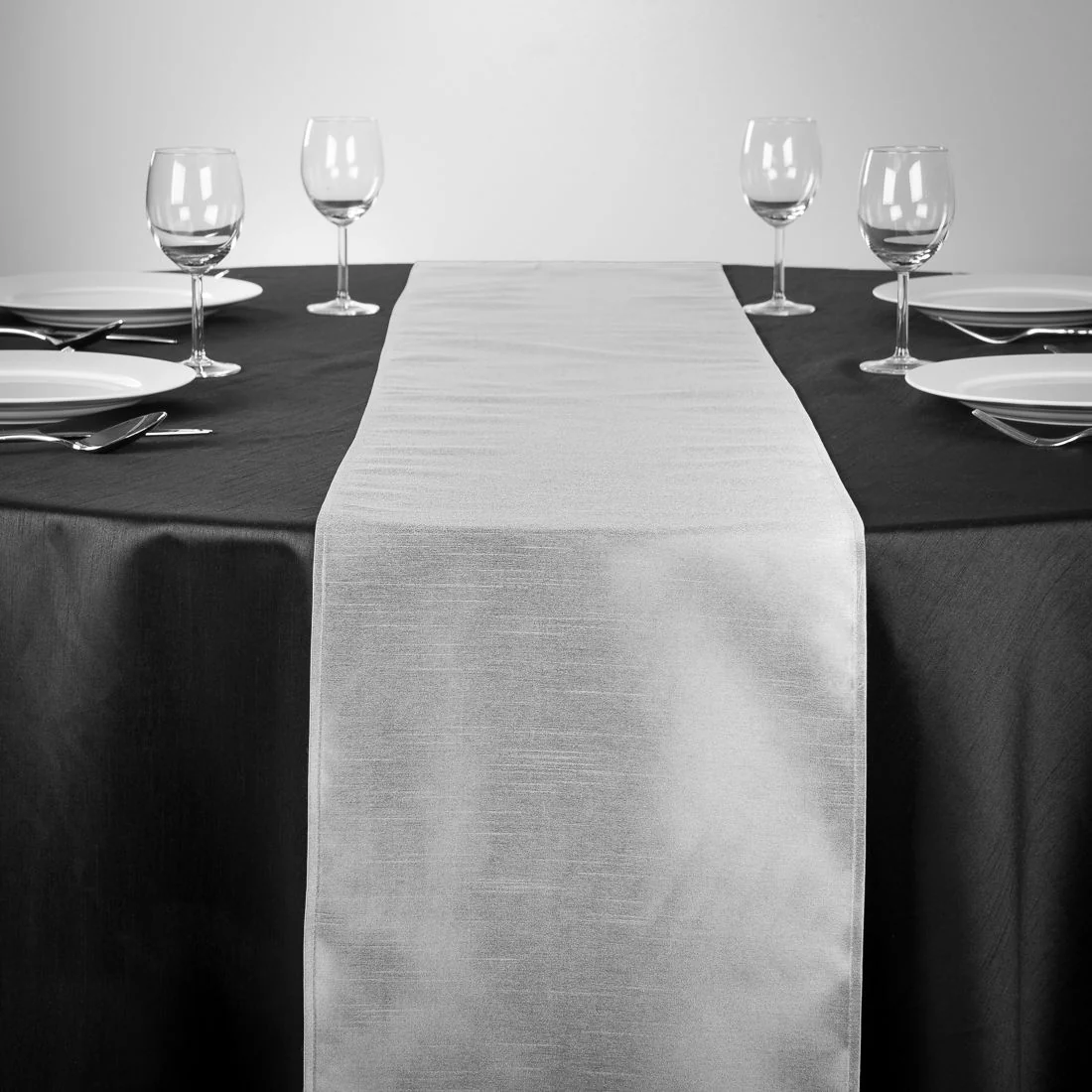 14 X 108 in. Shantung Silk Table Runner (5 Colors) - Image 3