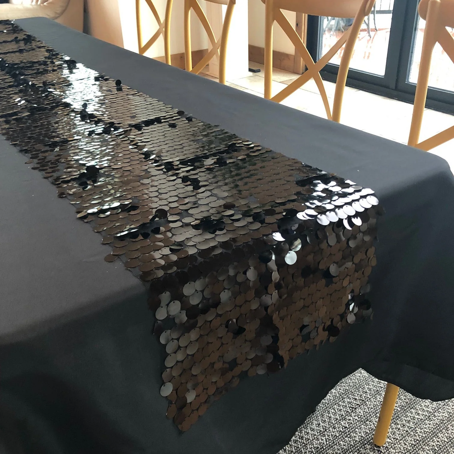 14 X 108 in. Payette Sequin Table Runner (6 Colors) - Image 8
