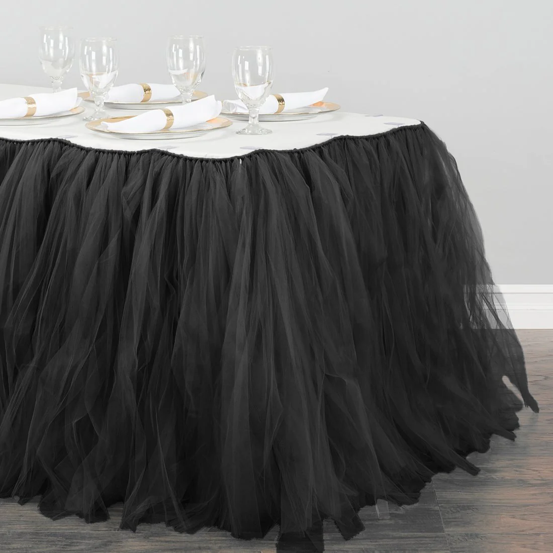 14 ft. Tulle Tutu Table Skirt (11 Colors) - Image 3