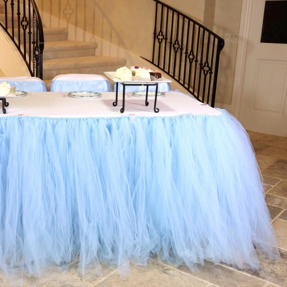 14 ft. Tulle Tutu Table Skirt (11 Colors) - Image 6