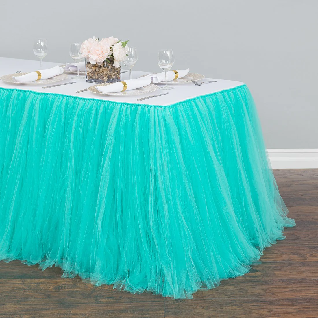 14 ft. Tulle Tutu Table Skirt (11 Colors) - Image 7