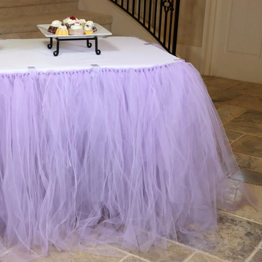 14 ft. Tulle Tutu Table Skirt (11 Colors) - Image 8
