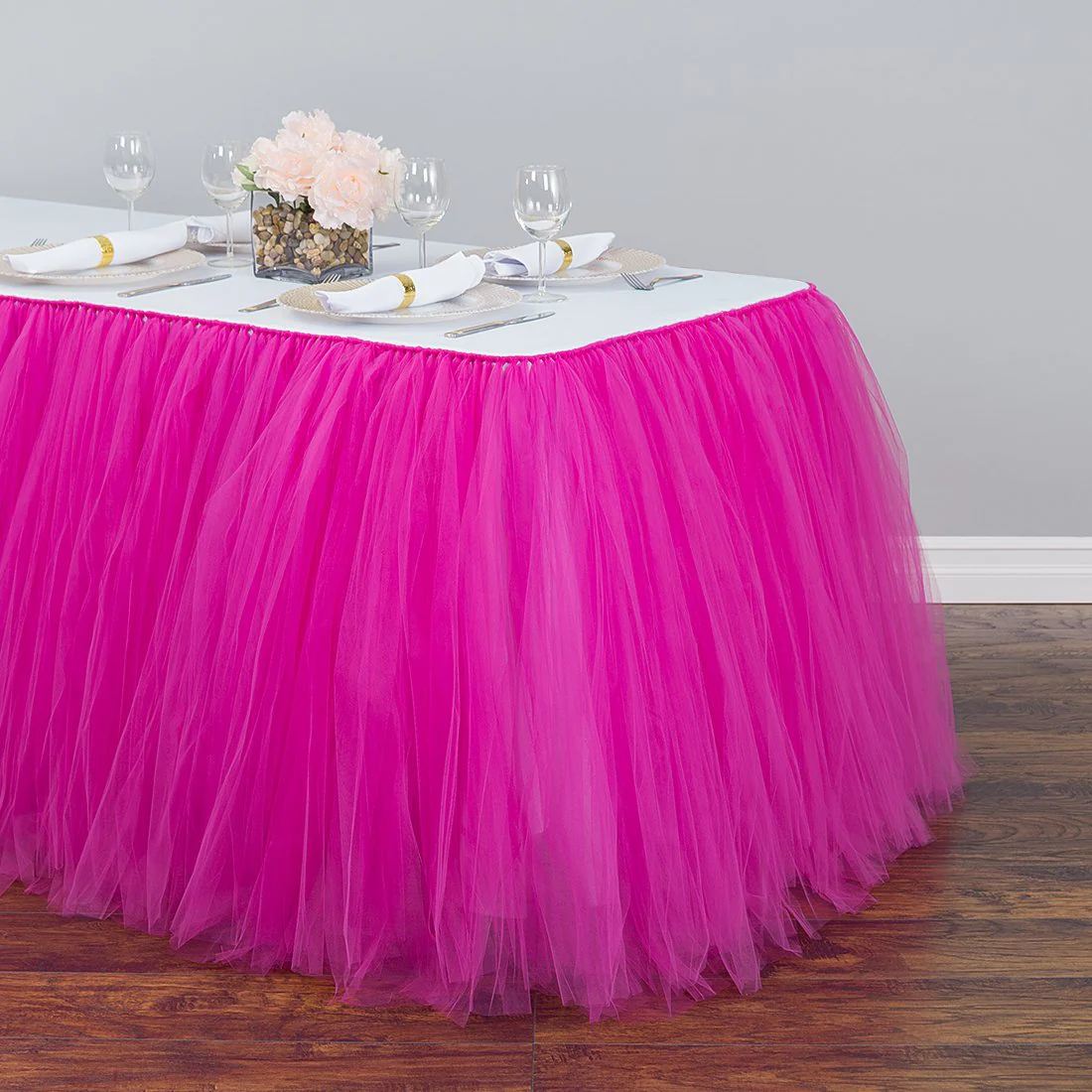 14 ft. Tulle Tutu Table Skirt (11 Colors) - Image 9