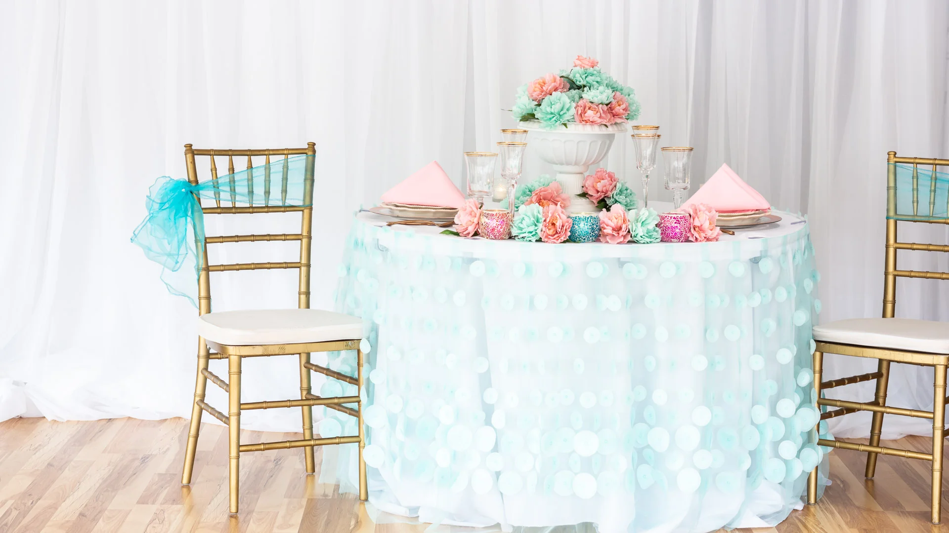 14 ft. Cascading Ripples Table Skirt (6 Colors) - Image 8