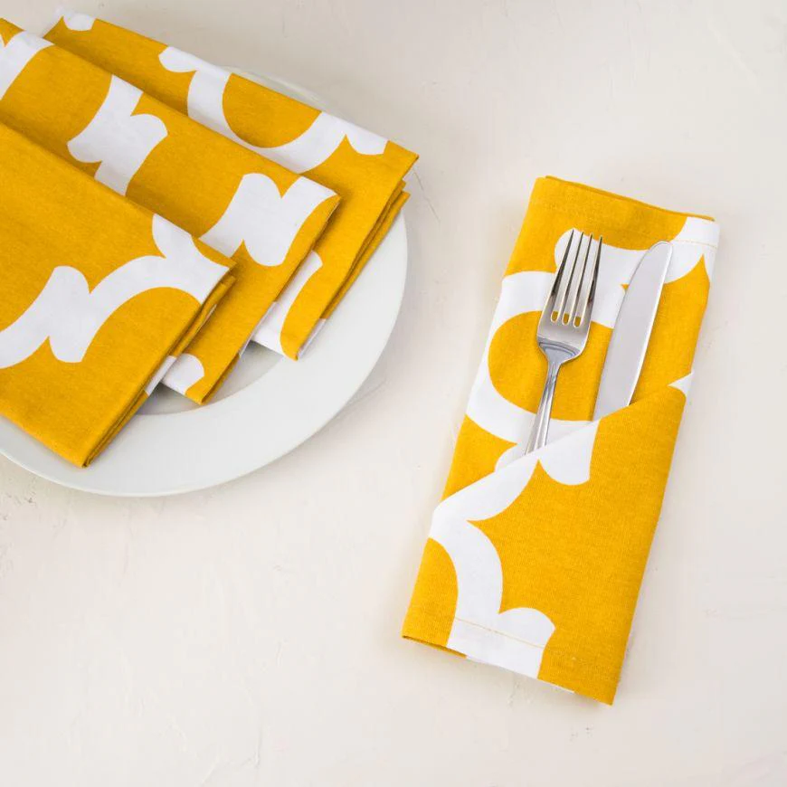 19 X 19 in. Trellis Cotton Napkins 4/Pack - Image 6