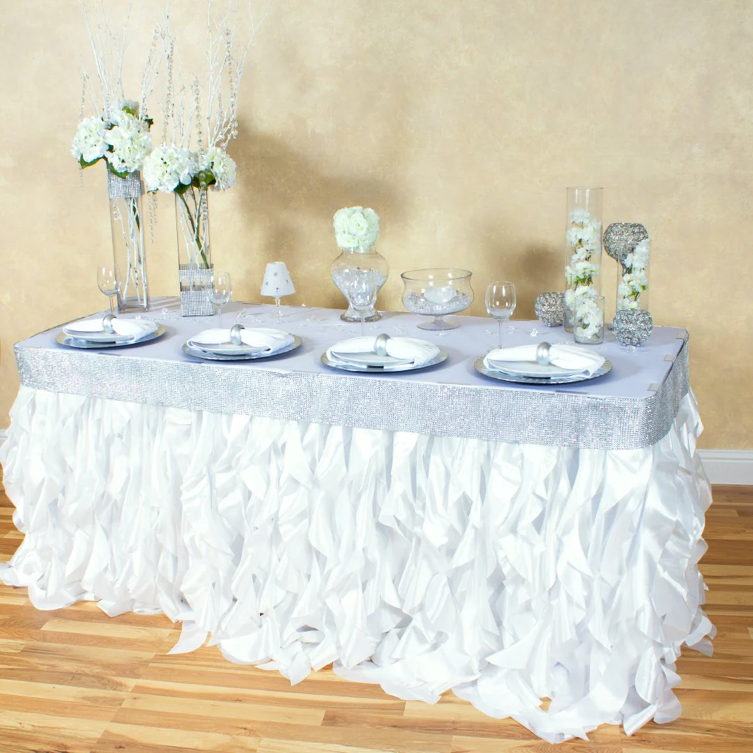 21 ft. Curly Willow Table Skirt (12 Colors) - Image 6