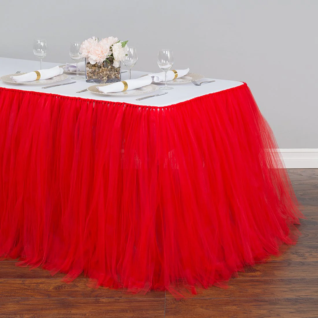 21 ft. Tulle Tutu Table Skirt (6 Colors) - Image 8