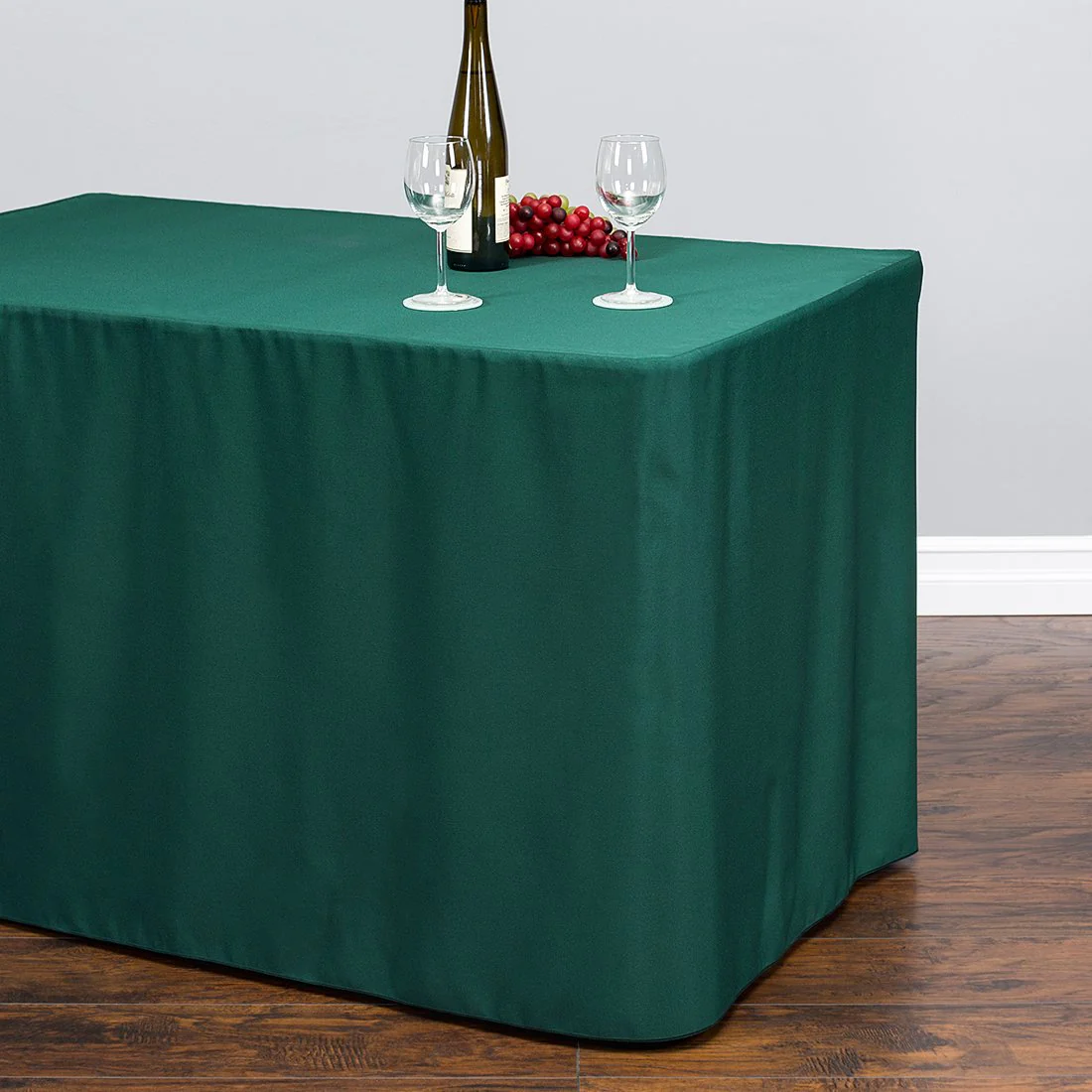 4 ft. Fitted Polyester Tablecloth (7 Colors) - Image 15