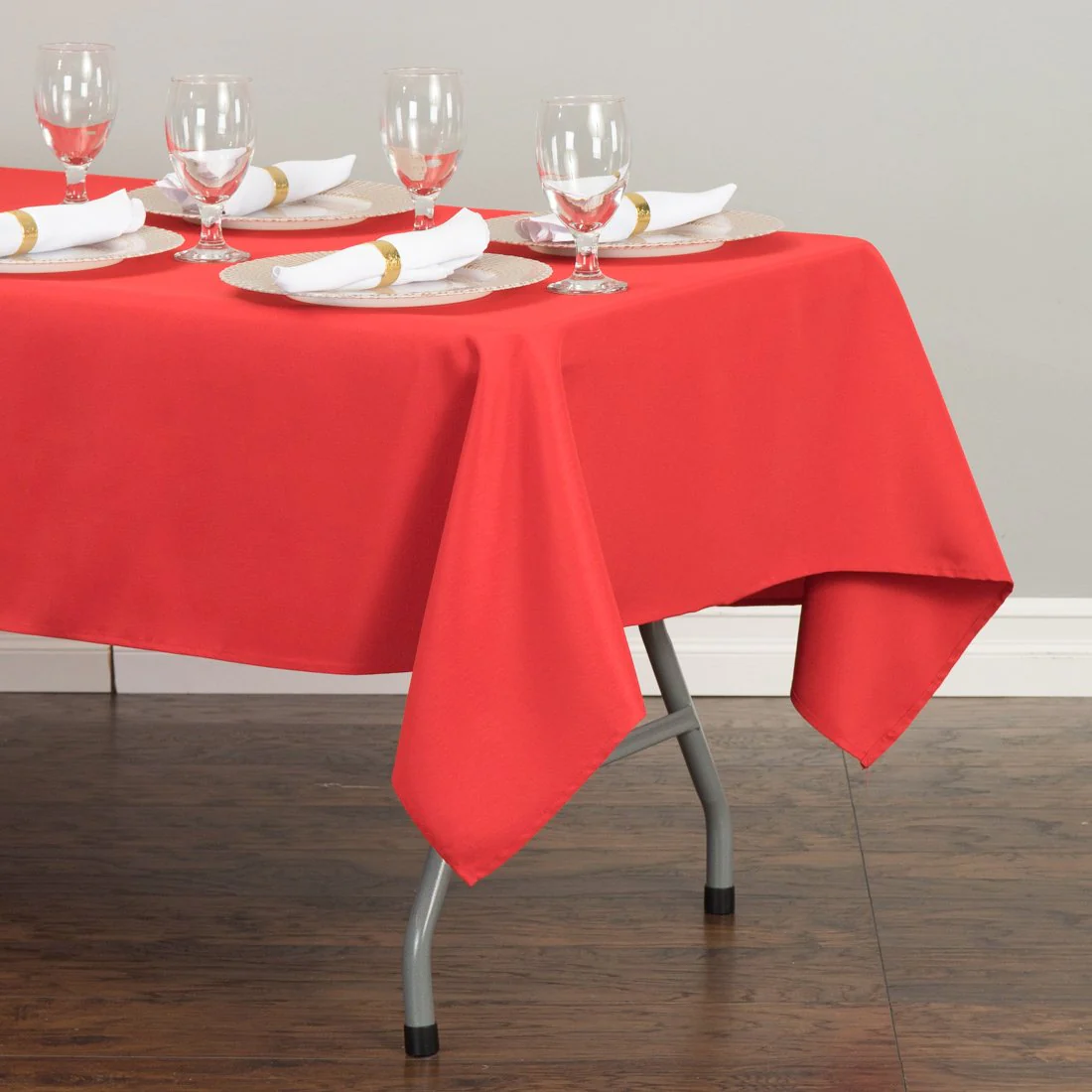 52 X 112 in. Rectangular Cotton-Feel Tablecloth (7 Colors) - Image 3
