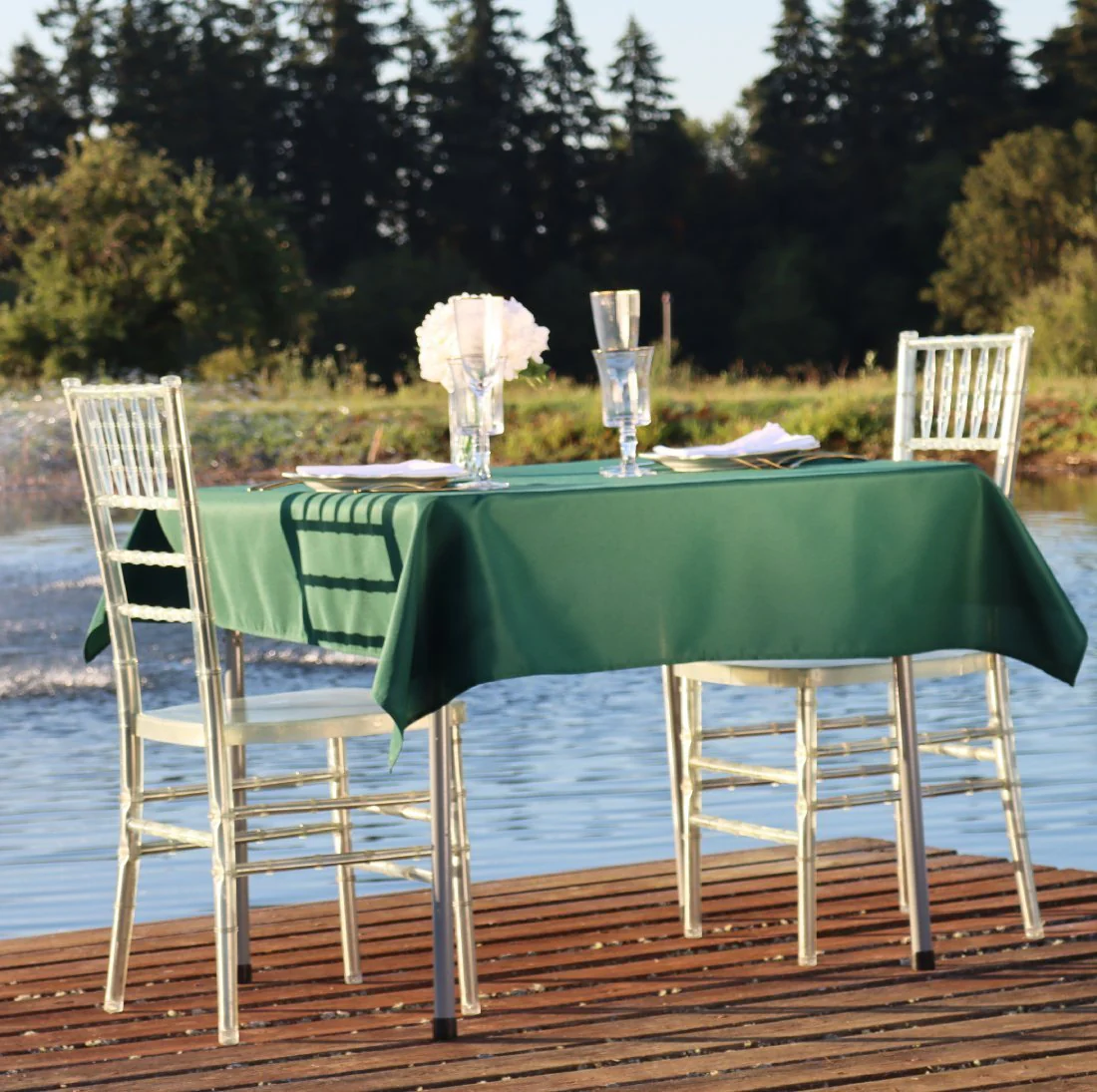 54 in. Square Polyester Tablecloth (20 Colors) - Image 12