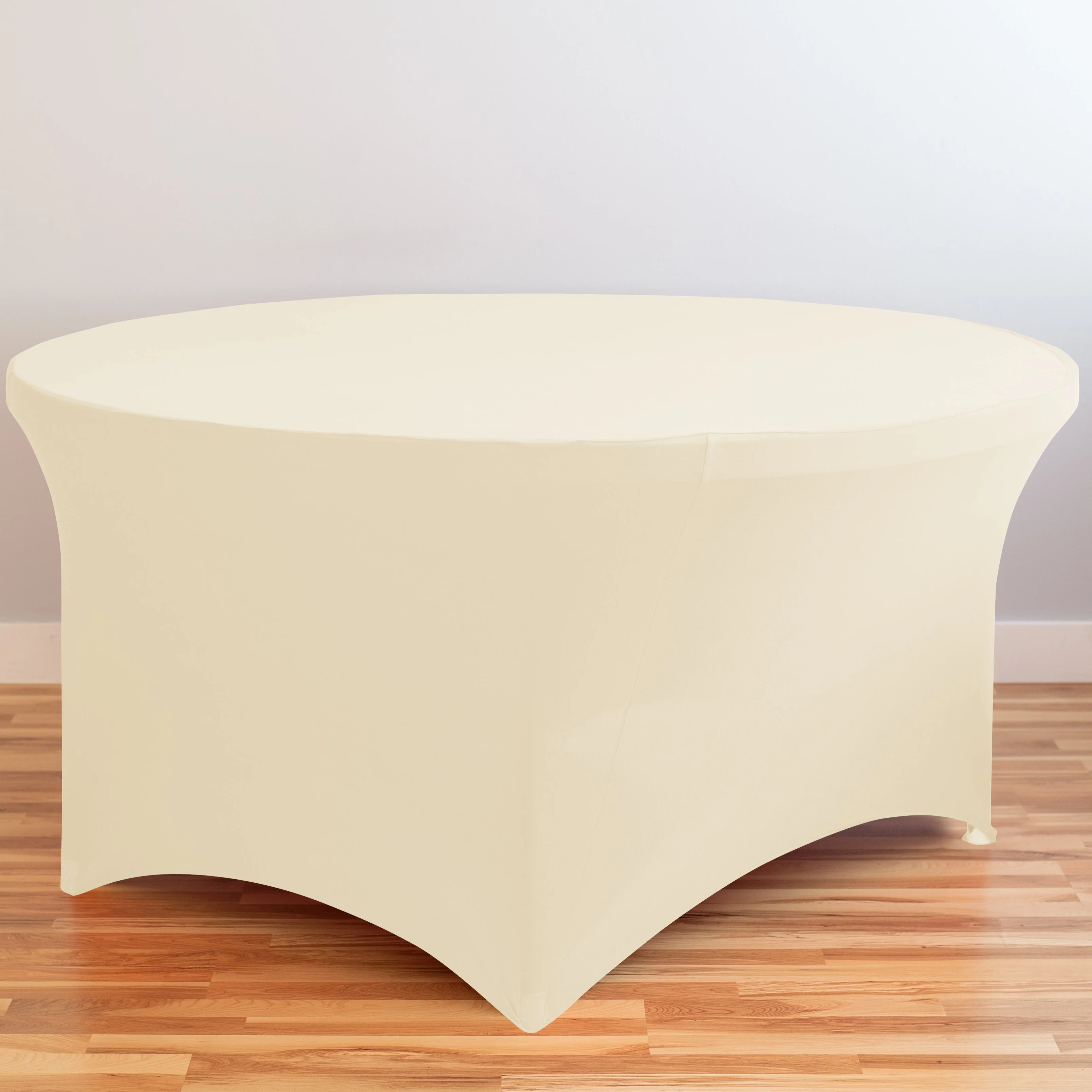 5 ft. Round Stretch Tablecloth Table Cover (3 Colors) - Image 3