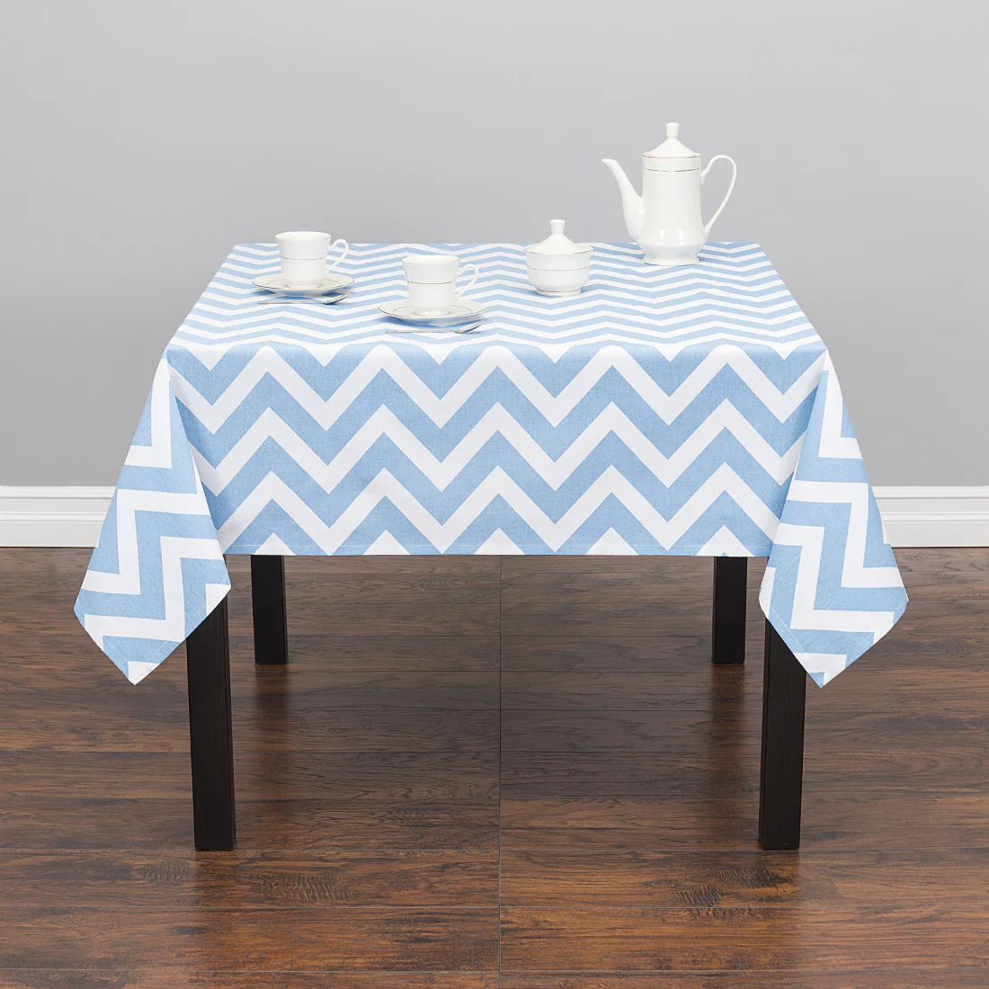 60 in. Square Chevron Cotton Tablecloth (12 Colors) - Image 5