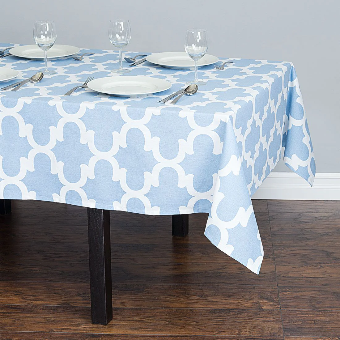 60 X 84 in. Rectangular Trellis Cotton Tablecloth (12 Colors) - Image 9