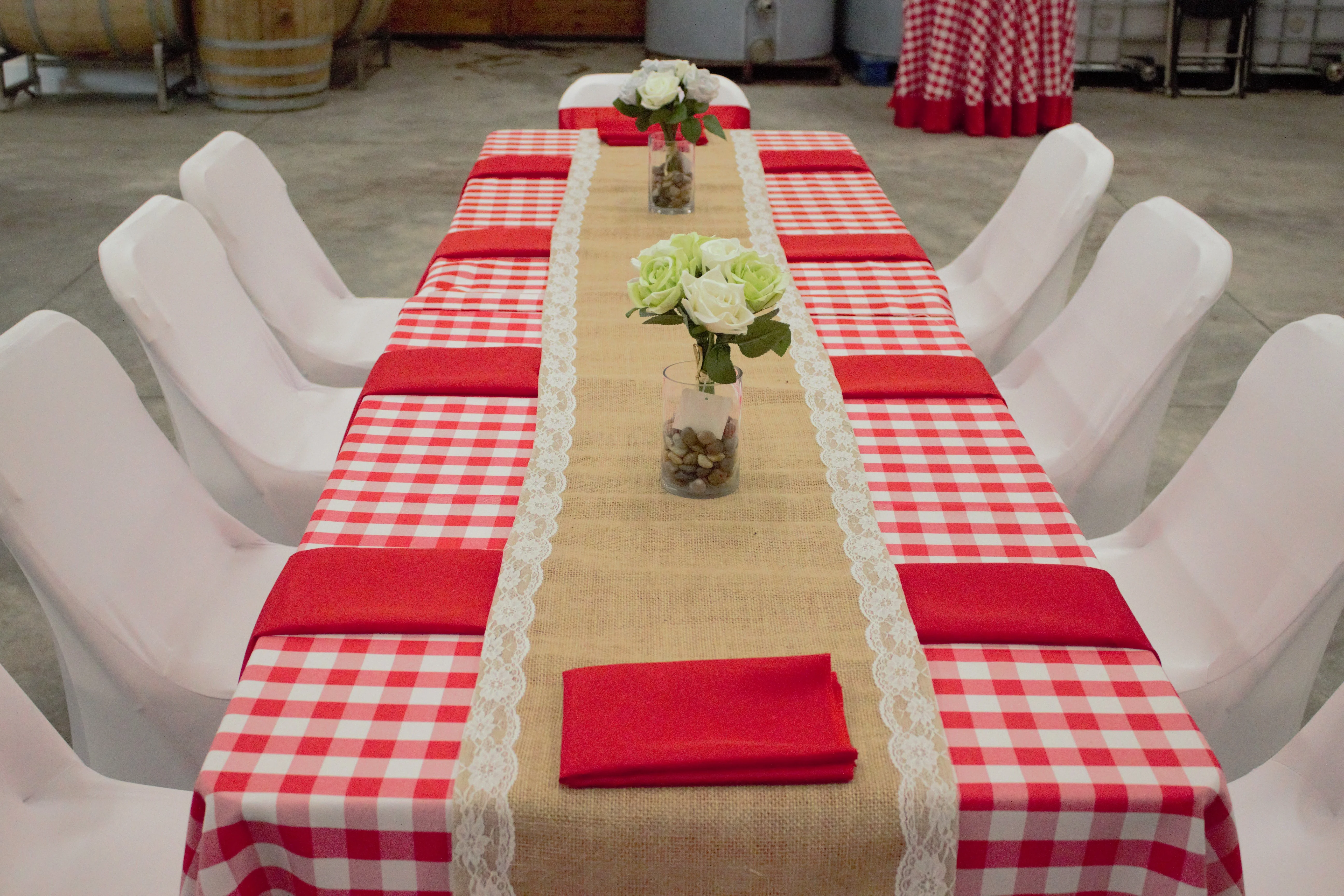 60 X 102 in. Rectangular Tablecloth Checkered (4 Colors) - Image 6