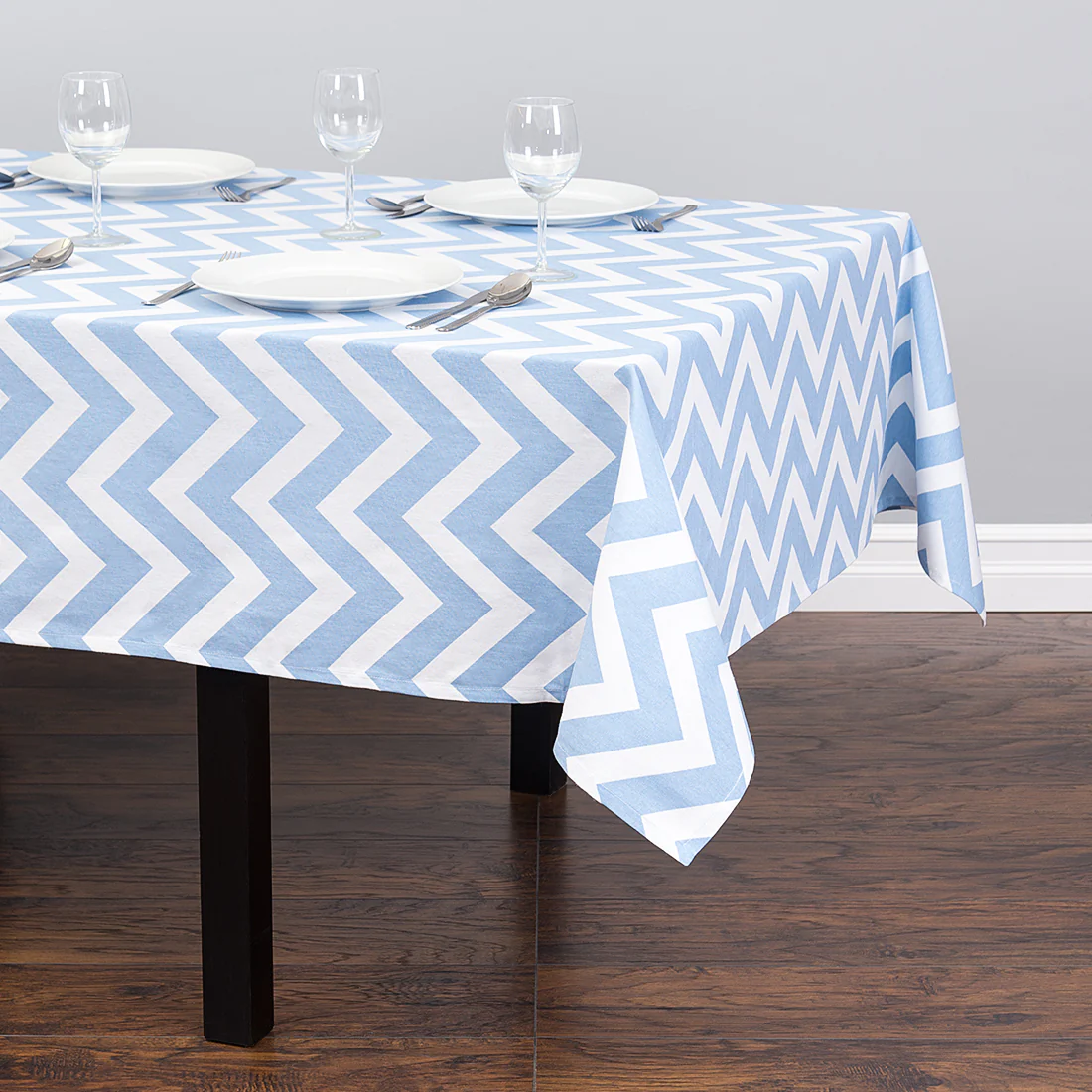 60 X 126 in. Rectangular Chevron Cotton Tablecloth (14 Colors) - Image 13