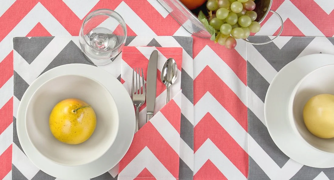 60 X 126 in. Rectangular Chevron Cotton Tablecloth (14 Colors) - Image 5