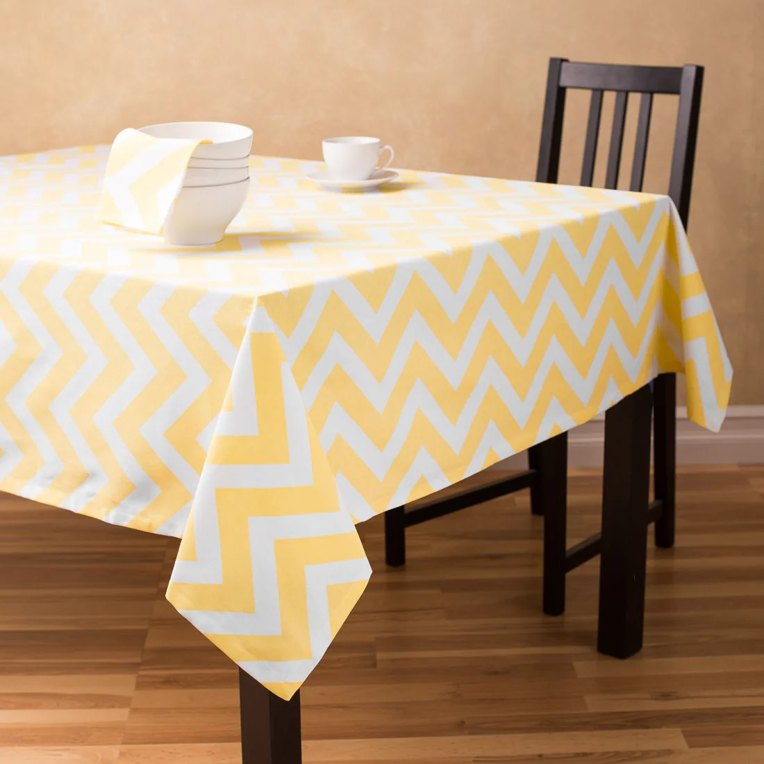 60 X 126 in. Rectangular Chevron Cotton Tablecloth (14 Colors) - Image 8