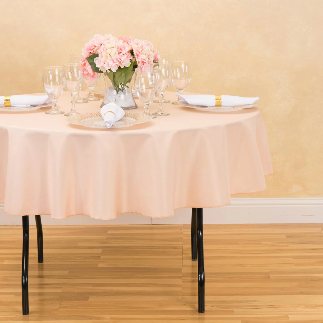 70 in. Round Polyester Tablecloth (20 Colors) - Image 38