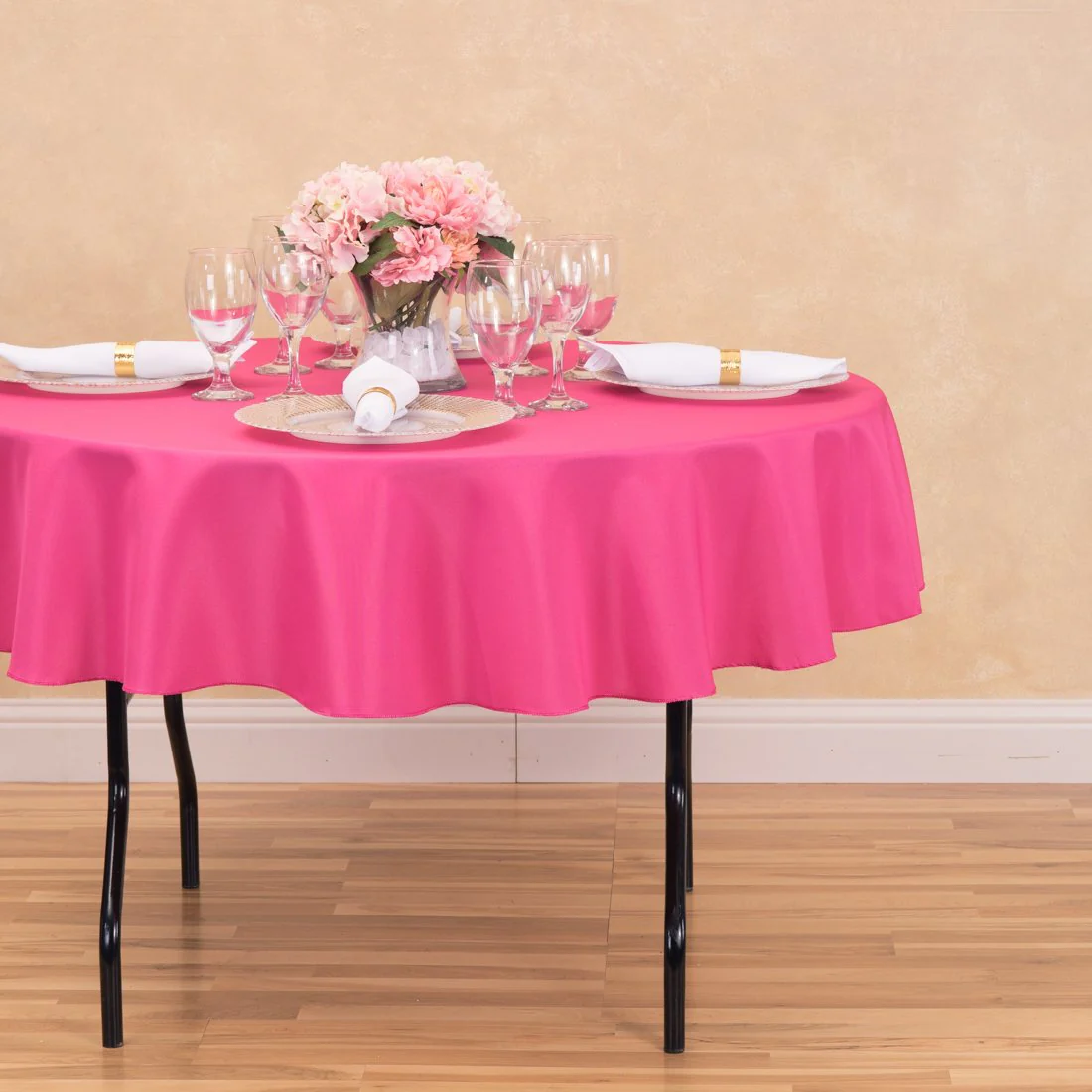 70 in. Round Polyester Tablecloth (20 Colors) - Image 6
