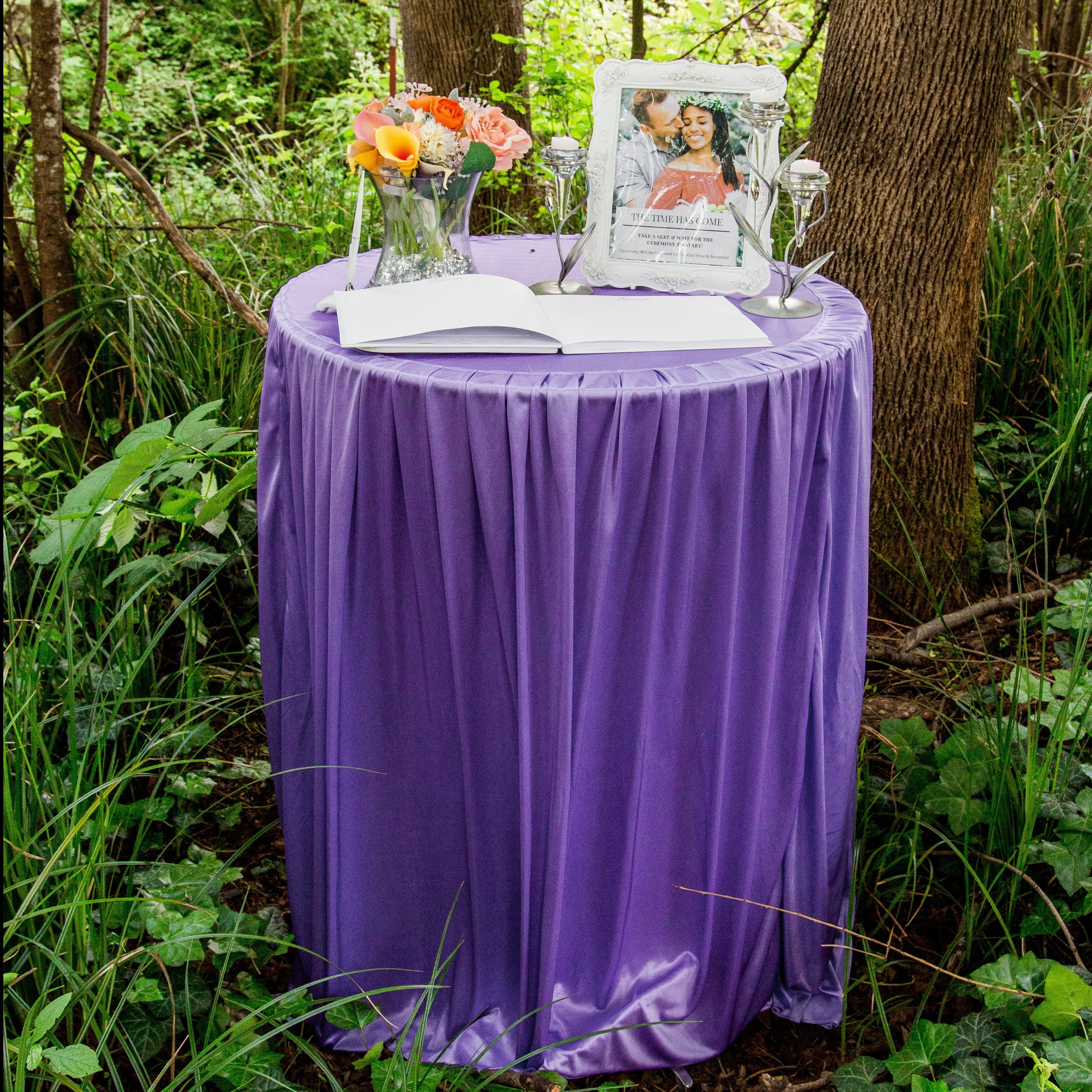 78 X 106 Chiffon Stretch Tablecloth (8 Colors) - Image 9