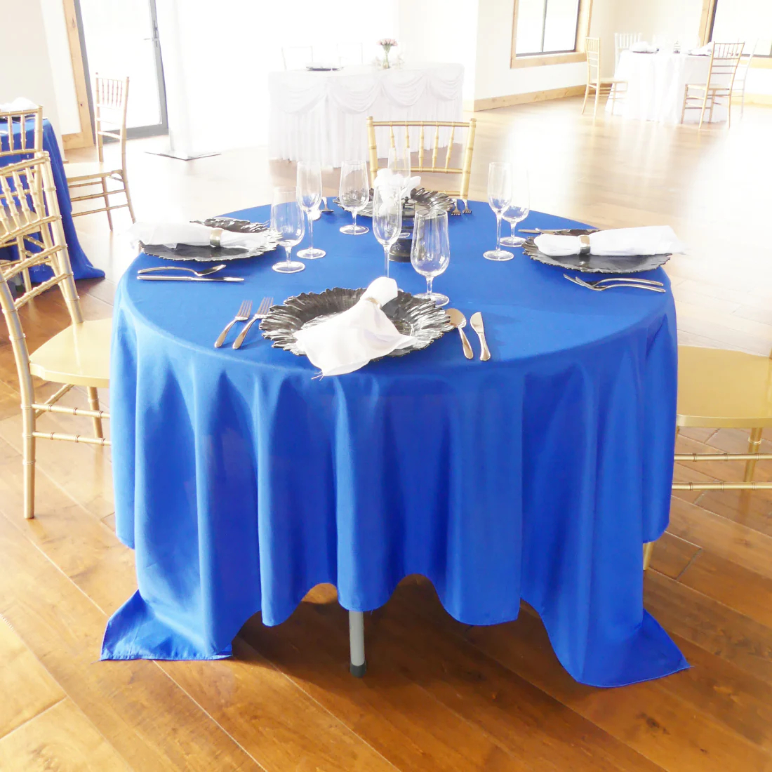 85 in. Square Polyester Tablecloth (20 Colors) - Image 12