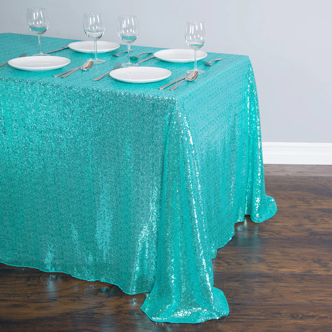 88 X 130 in. Rectangular Sequin Tablecloth (8 Colors) - Image 19