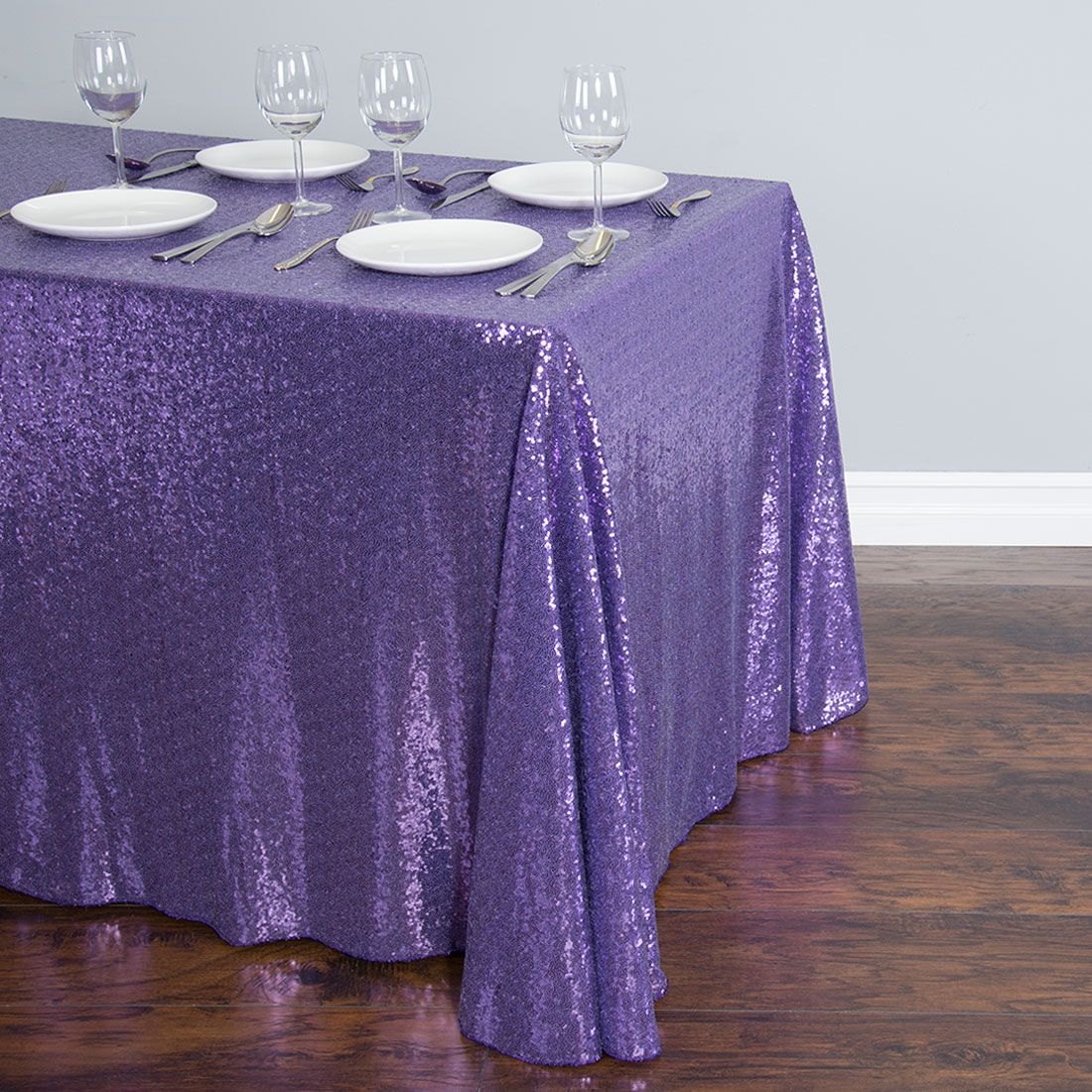 88 X 154 in. Rectangular Sequin Tablecloth (9 Colors) - Image 16