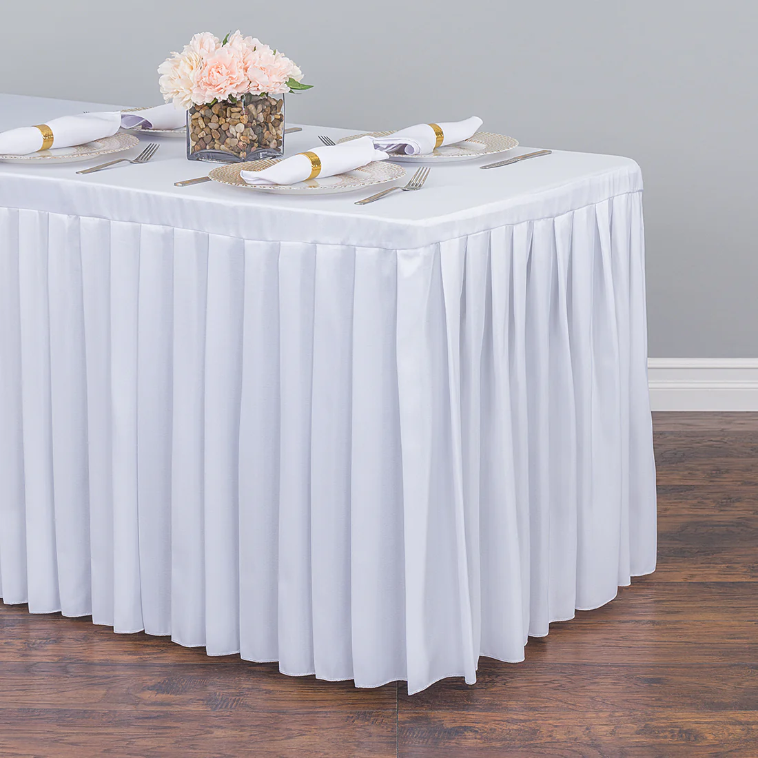 8 ft. Fitted Table Skirt (7 Colors) - Image 3