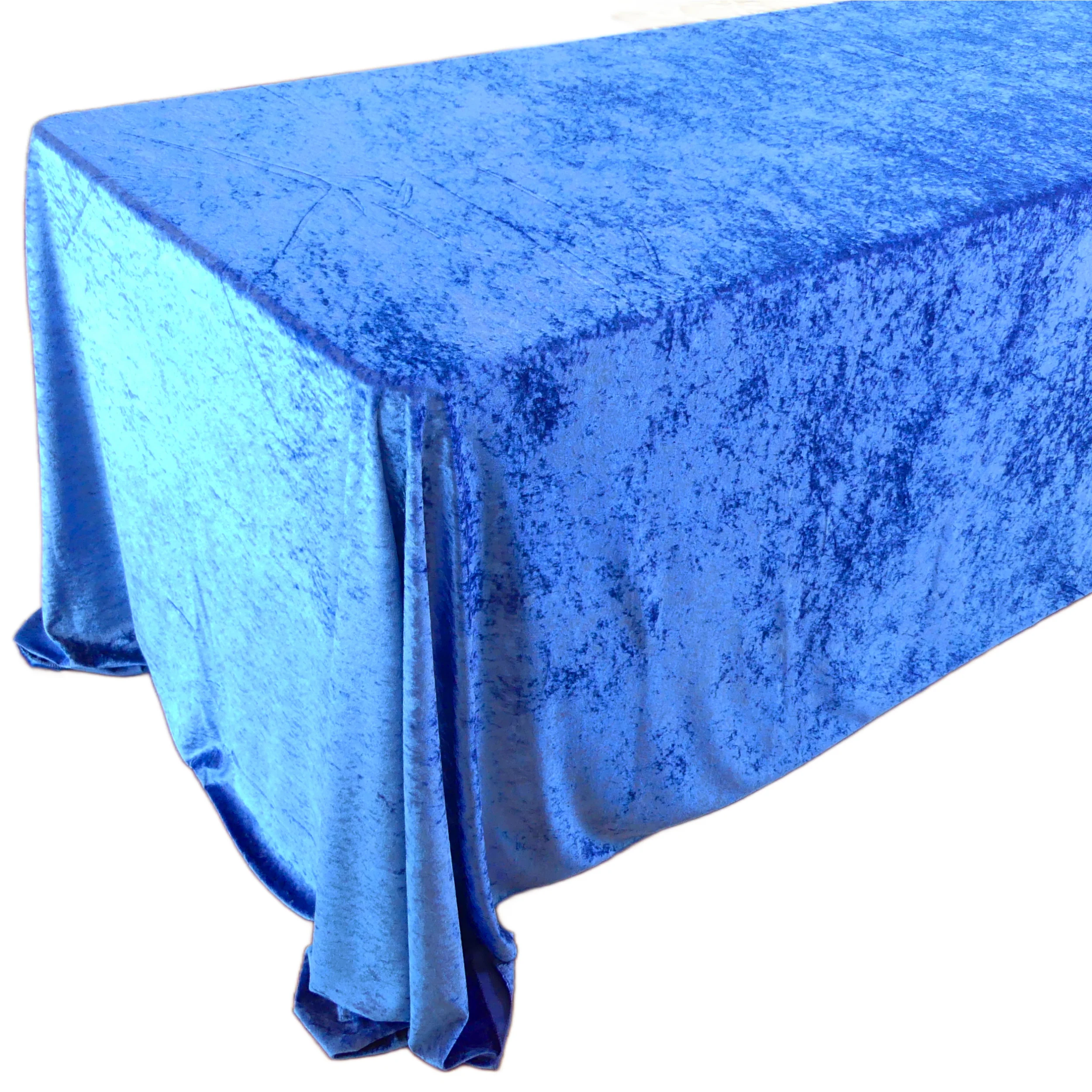 90 x 132 Inch Rectangular Crushed Velvet Tablecloth (6 Colors) - Image 12