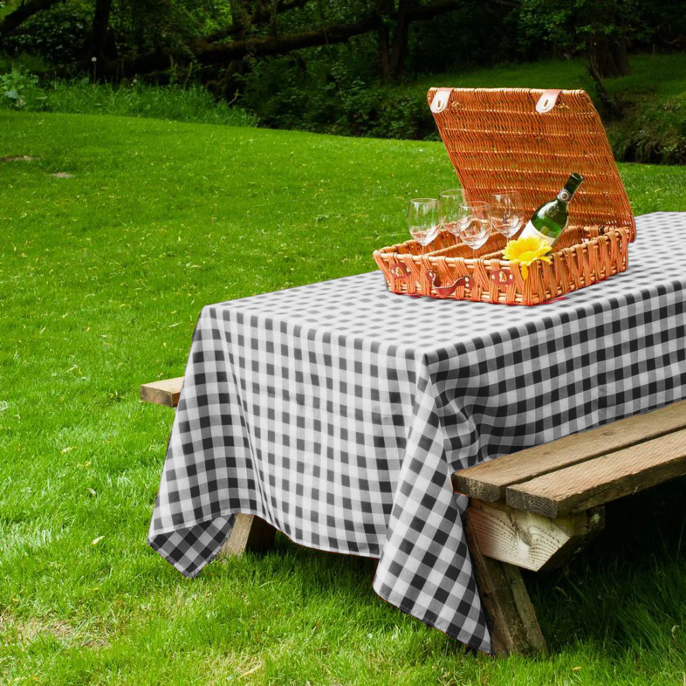 90 X 132 in. Rectangular Polyester Tablecloth Checkered (4 Colors) - Image 8
