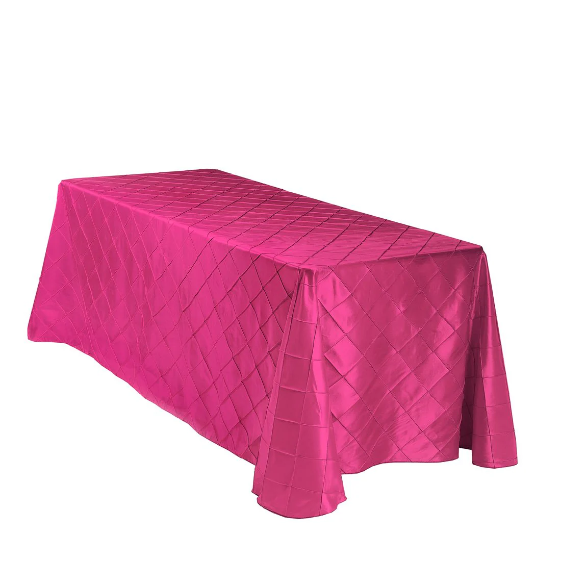 90 X 132 in. Rectangular Pintuck Tablecloth (3 Colors) - Image 5