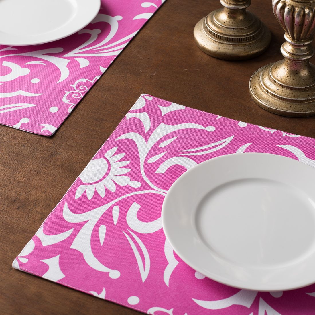 13 X 19 in. Vintage Royalty Cotton Placemats 4/Pack (8 Colors) - Image 3