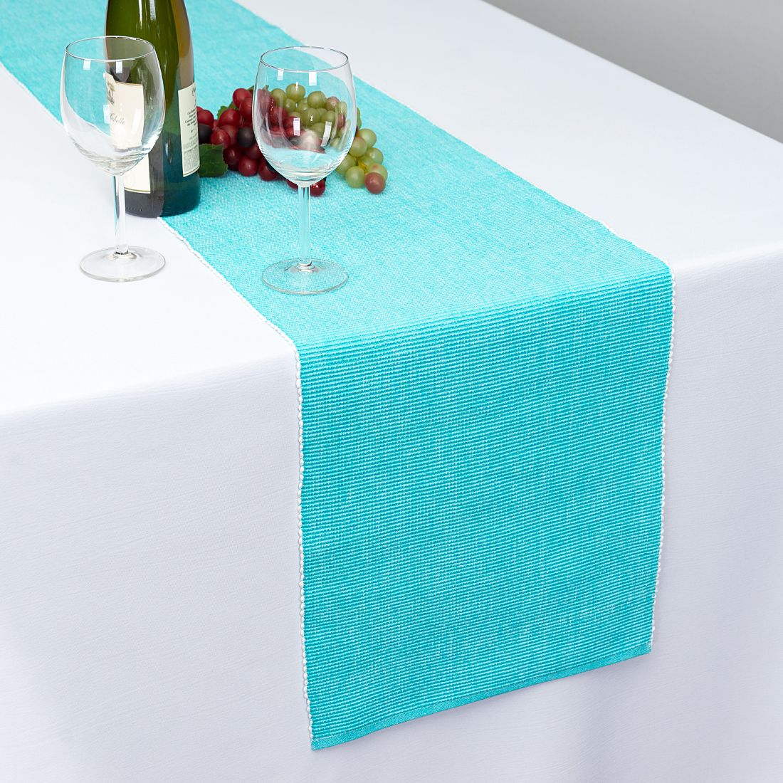 13 X 90 in. Cotton Ribbed Table Runner (4 Colors) - Image 3