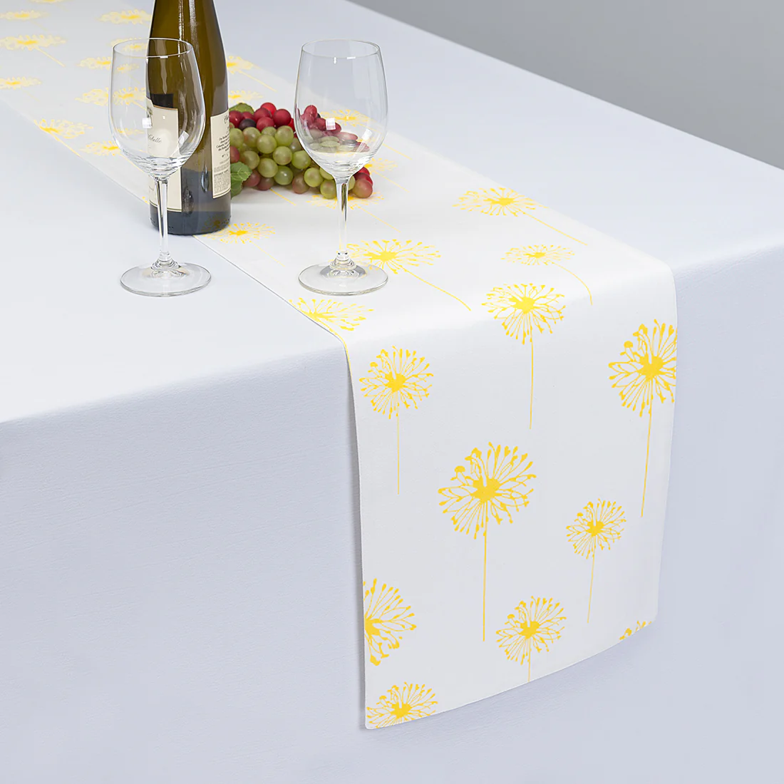 13 x 90 in. Dandelion Cotton Table Runner (3 Colors) - Image 3