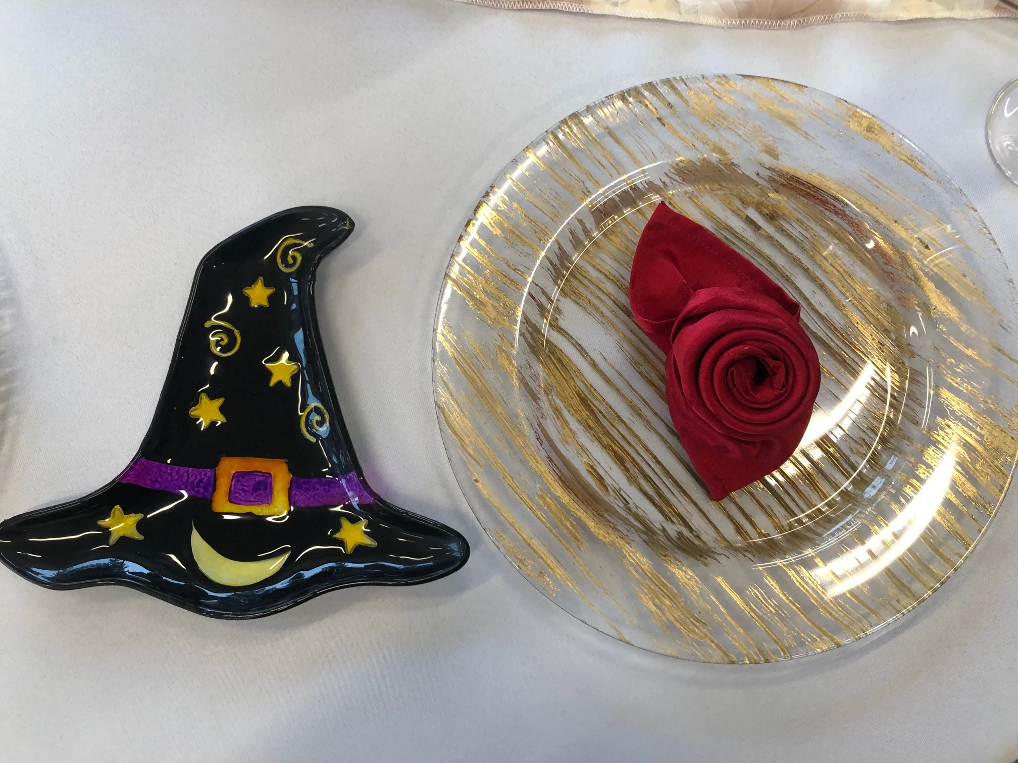 Halloween Treat Witch Hat Glass Plate - Image 4