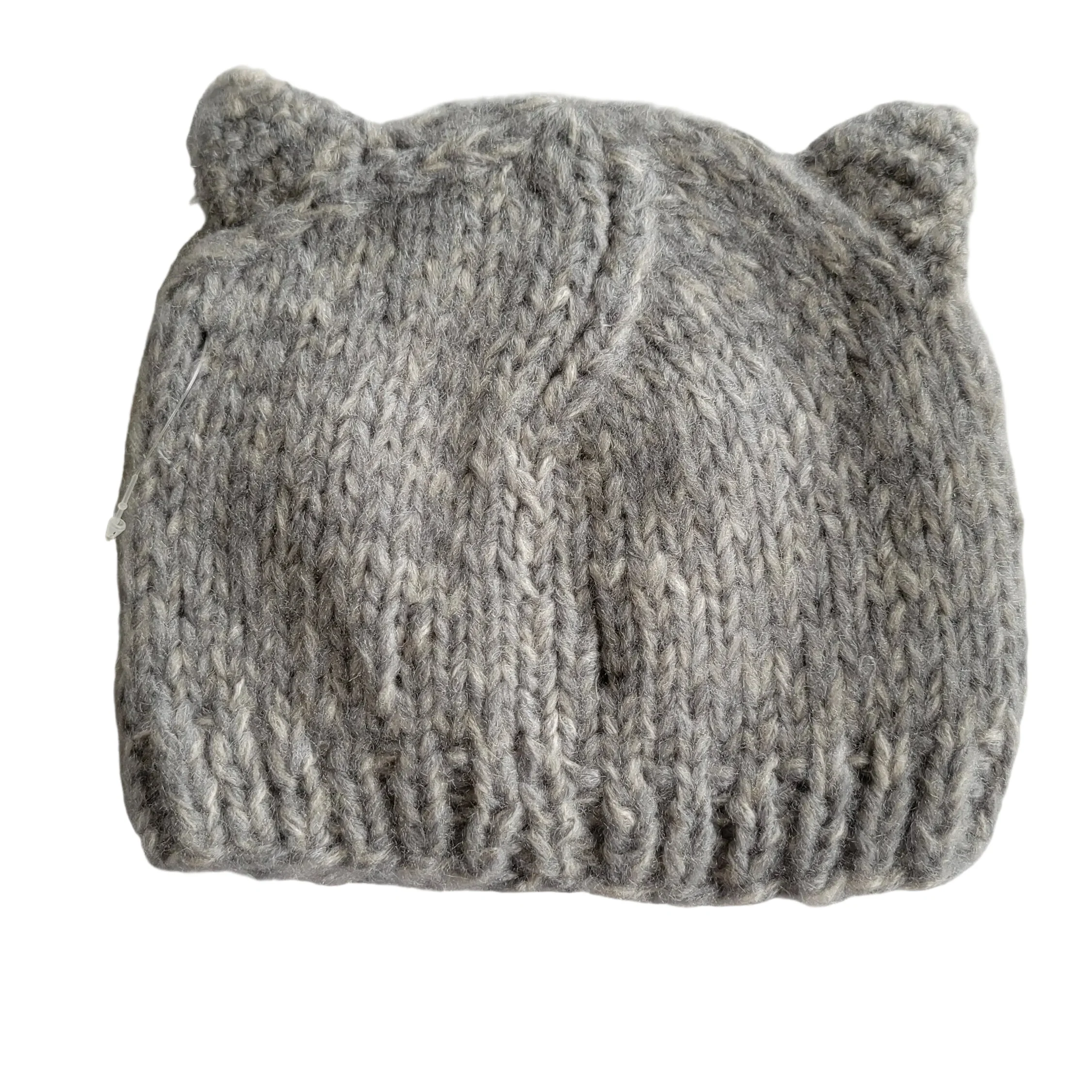 Kids Knit Beanie w/ Sleeping Owl Face - Image 2